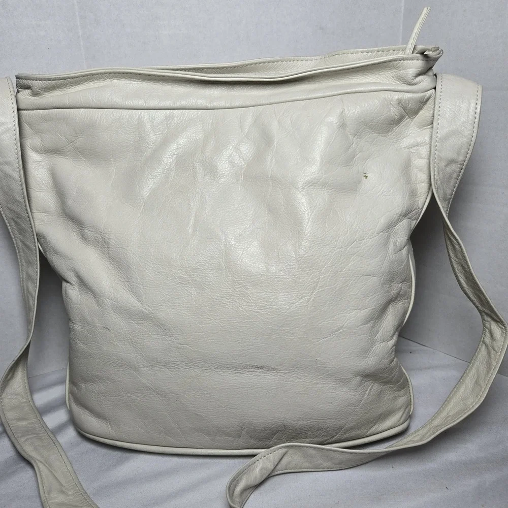 Vintage 80s Avante USA Leather Shoulder Bag Purse Patchwork Southwest Stud Pearl